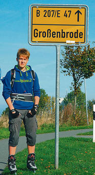 Start in Groenbrode: Inline-Sportler Jan Pring-Peters.